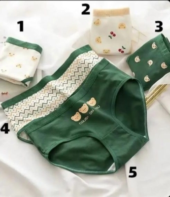 شورت نخ پنبه طرح تدی سبز